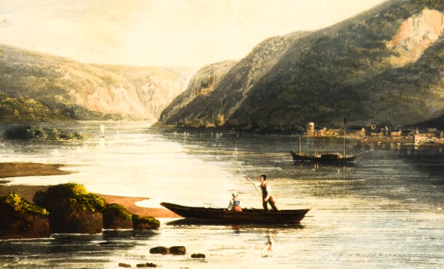 Antique T. Sutherland Engraving "The Castle of Furstenburg"