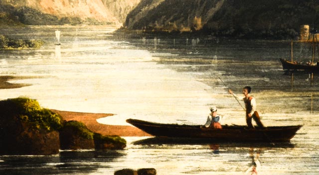 Antique T. Sutherland Engraving "The Castle of Furstenburg"