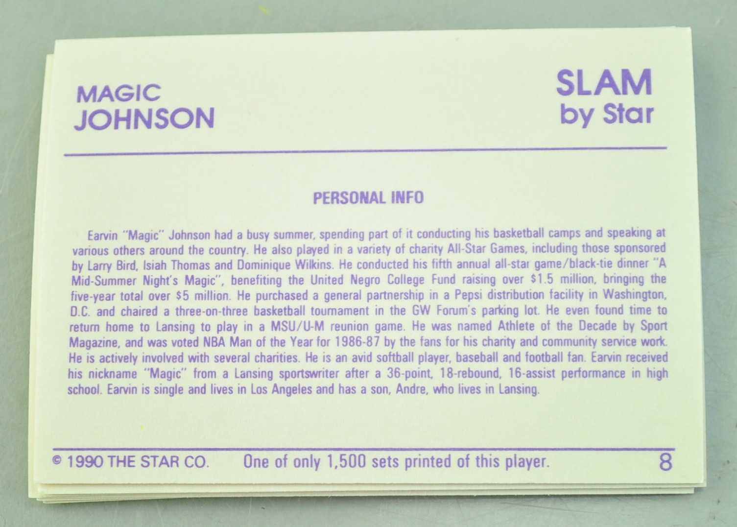 Collection of Basketball Slam Cards