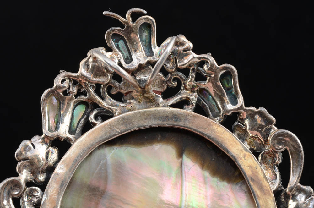 Sterling and Abalone Pendant and Bracelet