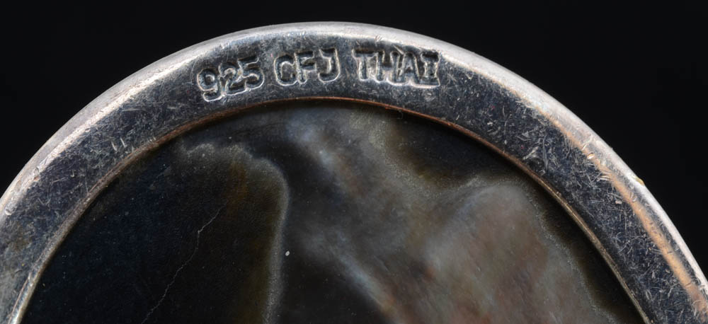 Sterling and Abalone Pendant and Bracelet