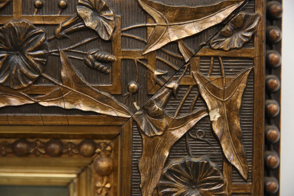 Vintage Acrylic Painting of River Wilderness Scene