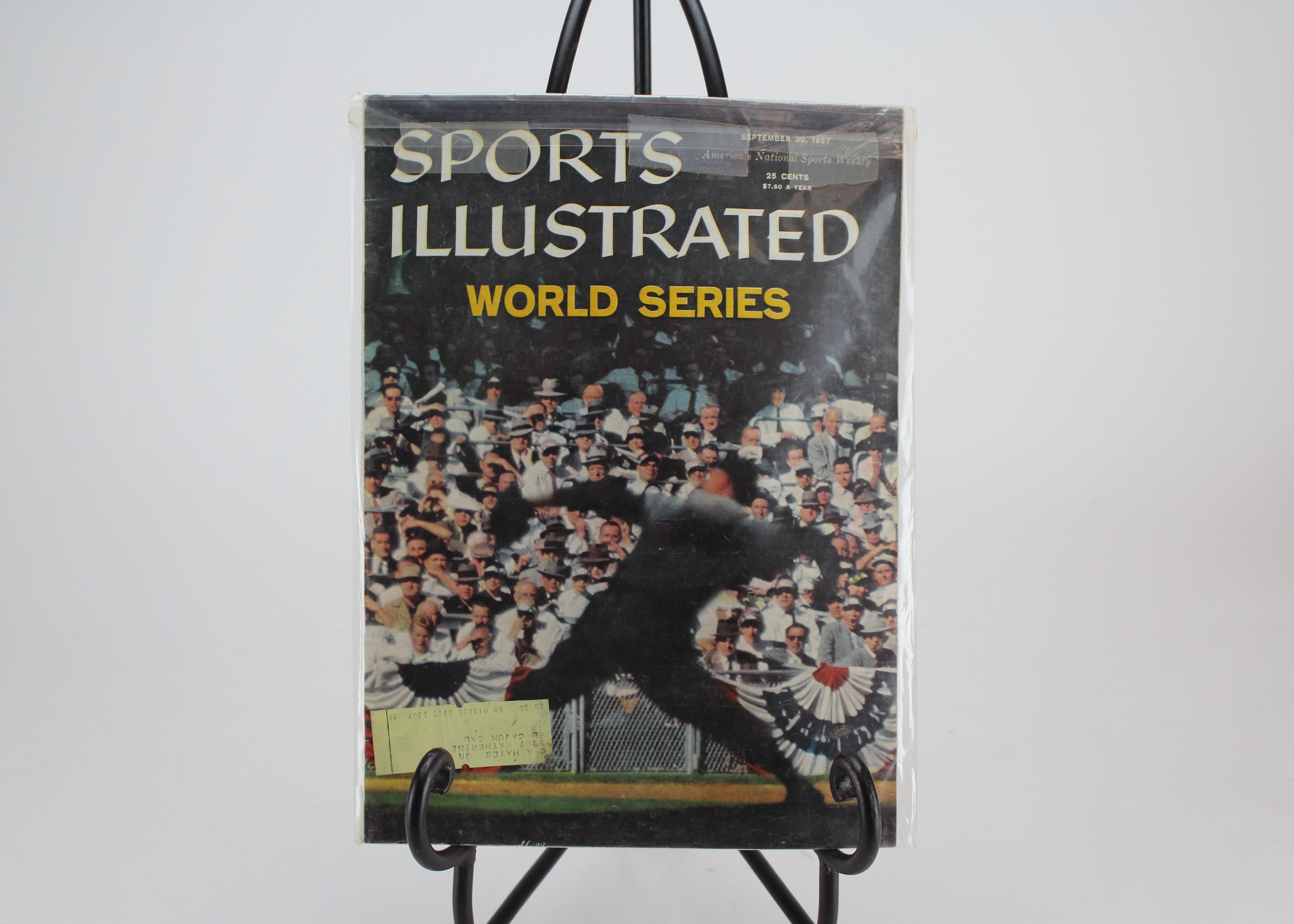 Vintage September 1957 World Series Sports Illustrated Magazine