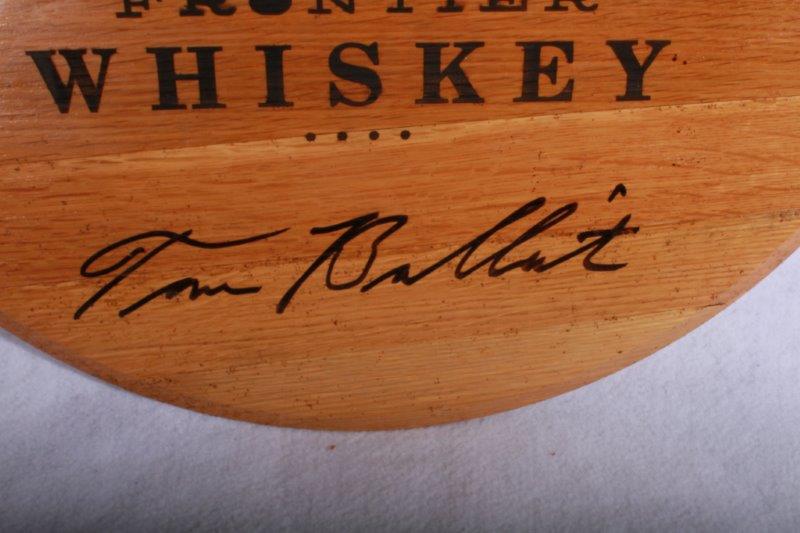 Signed Bulleit Bourbon Barrel Head