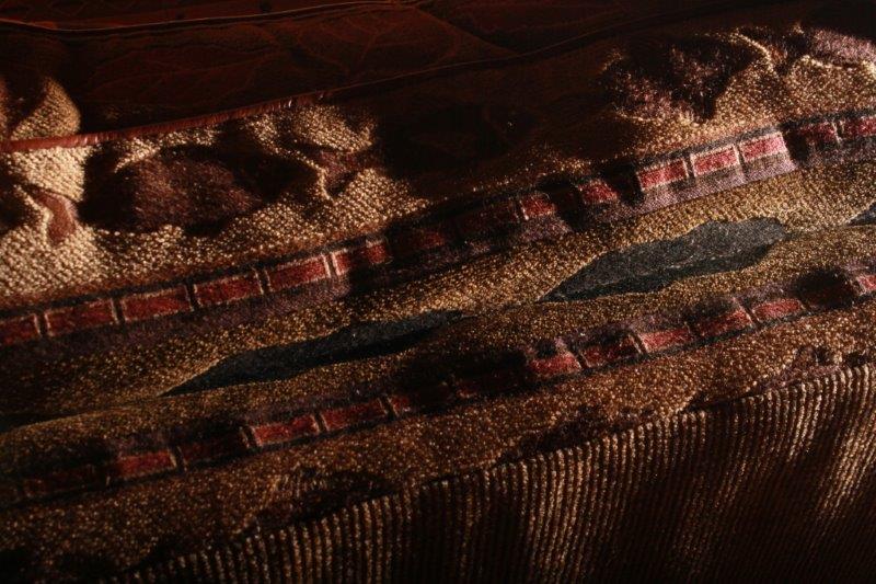 Leather and Upholstered Rustic Arm Chair