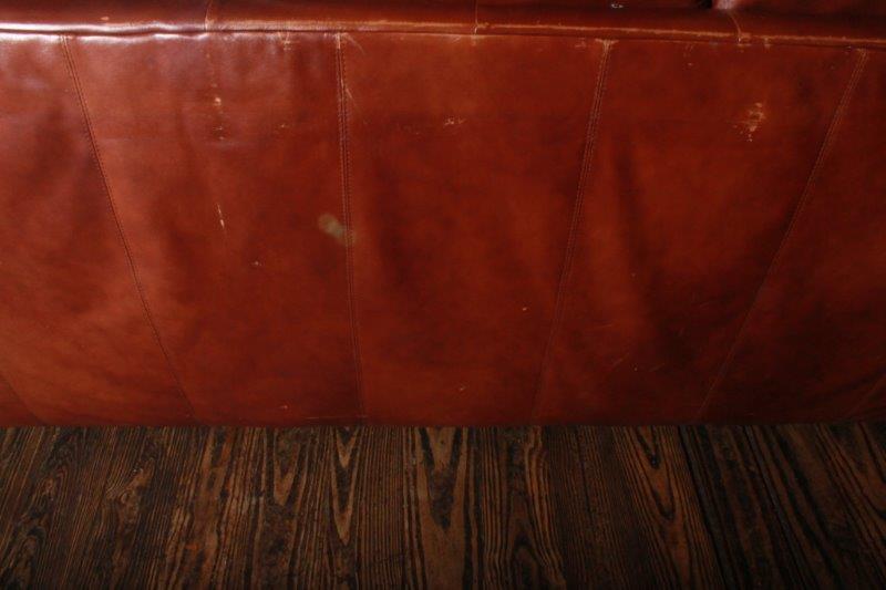 Chestnut Brown Leather Couch