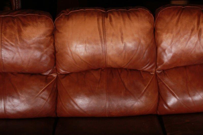 Chestnut Brown Leather Couch