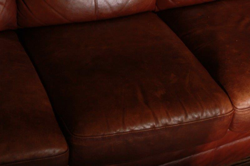 Chestnut Brown Leather Couch