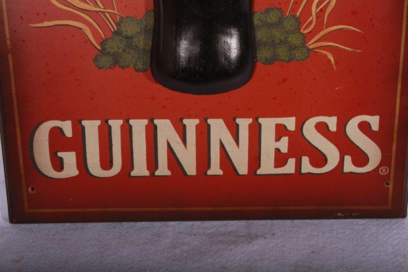 Three Dimensional Guinness Wooden Bar Sign