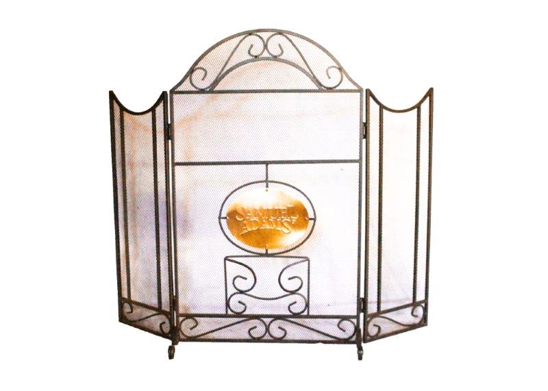 Samuel Adams Three Fold Metal Fireplace Screen