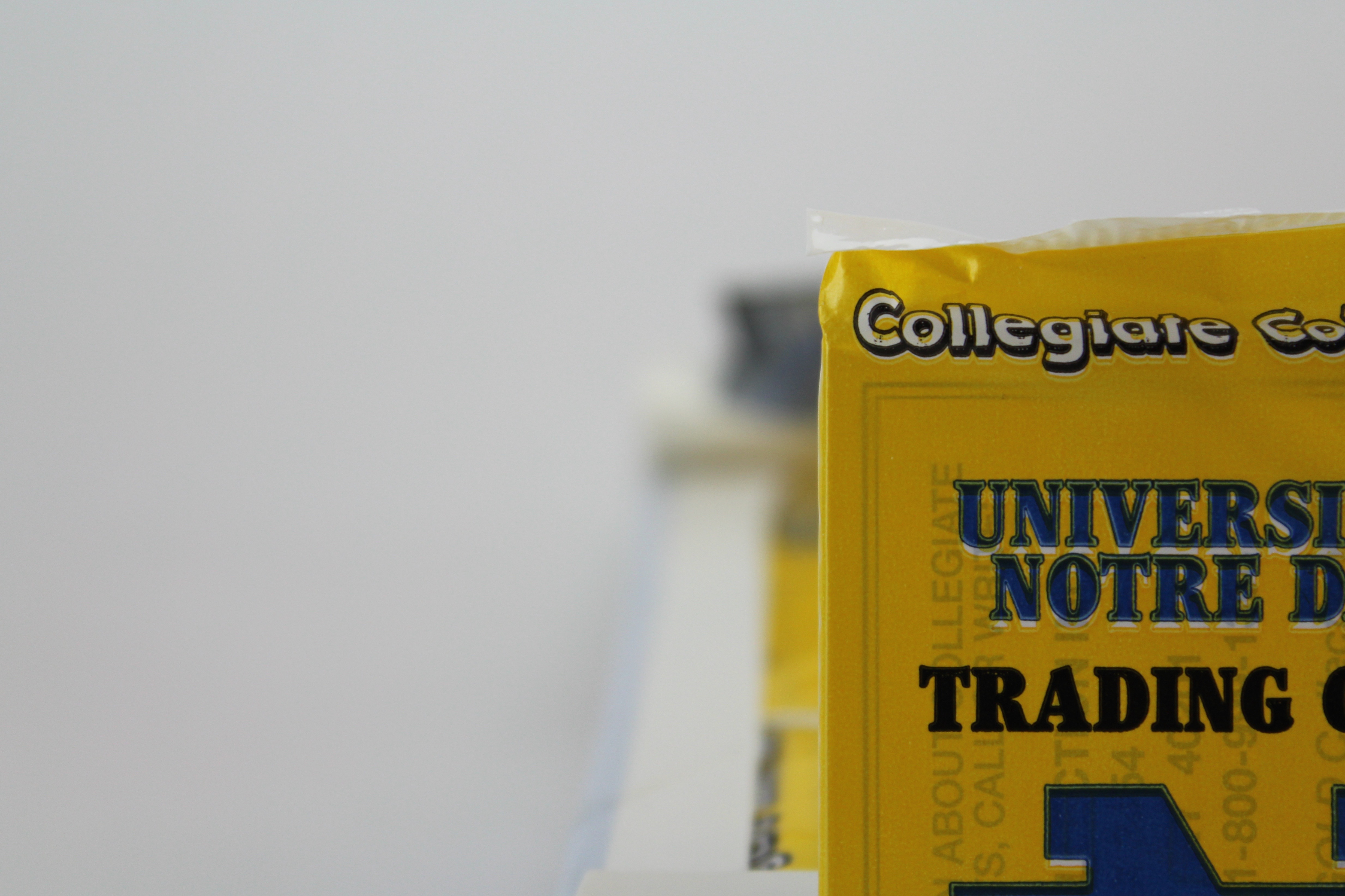 Trio of Notre Dame Boxes of Trading Cards