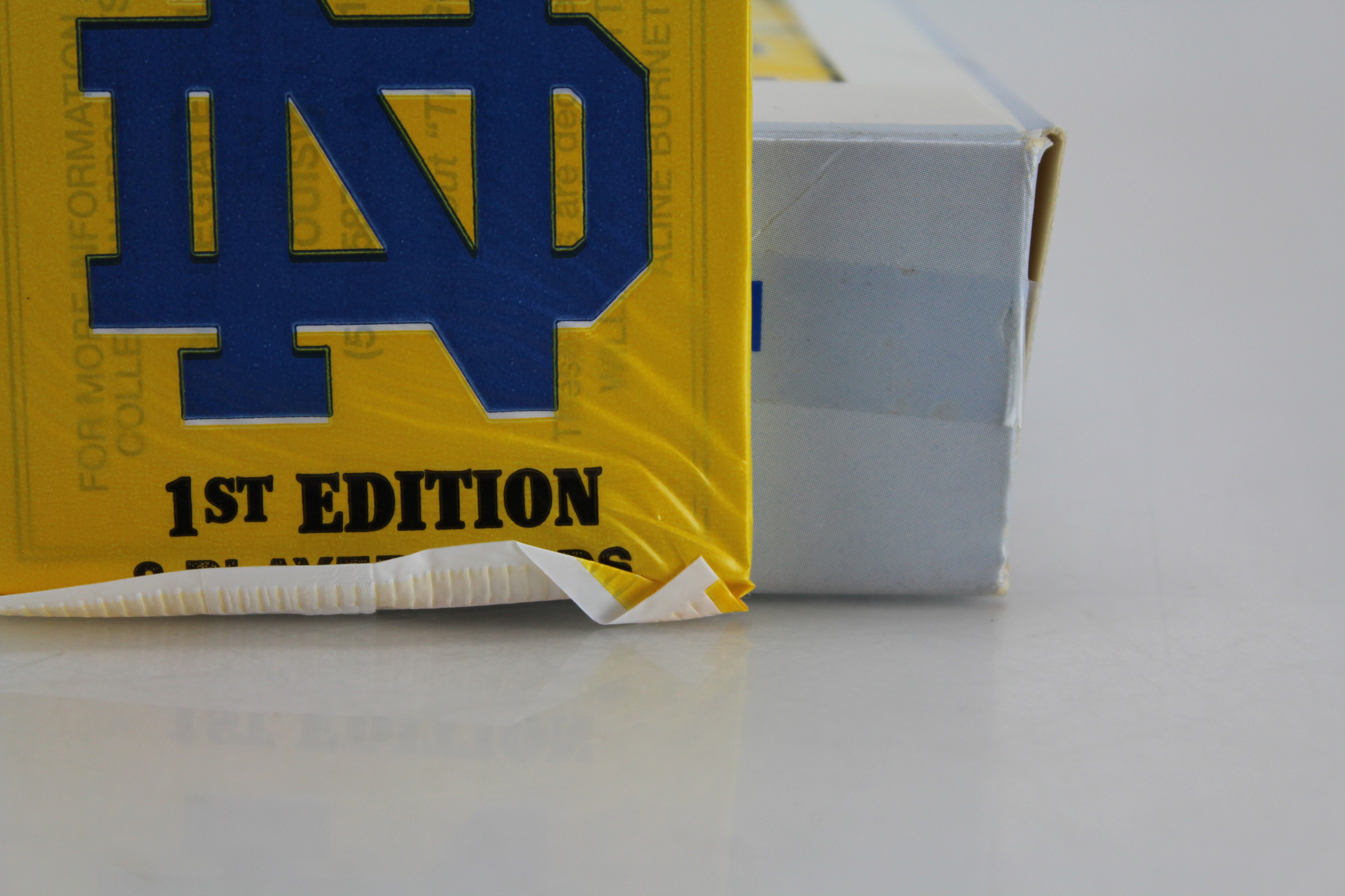 Trio of Notre Dame Boxes of Trading Cards