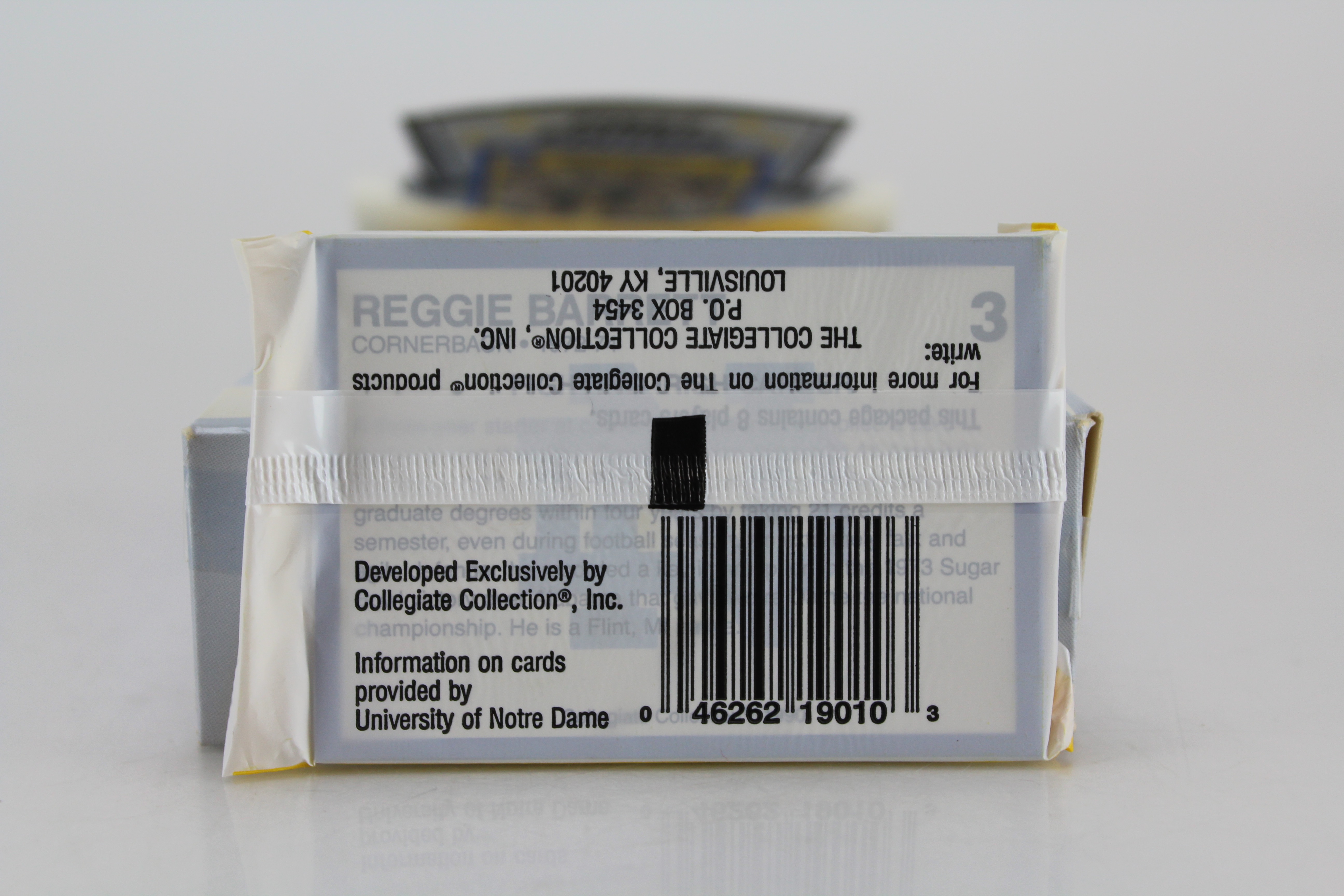 Trio of Notre Dame Boxes of Trading Cards