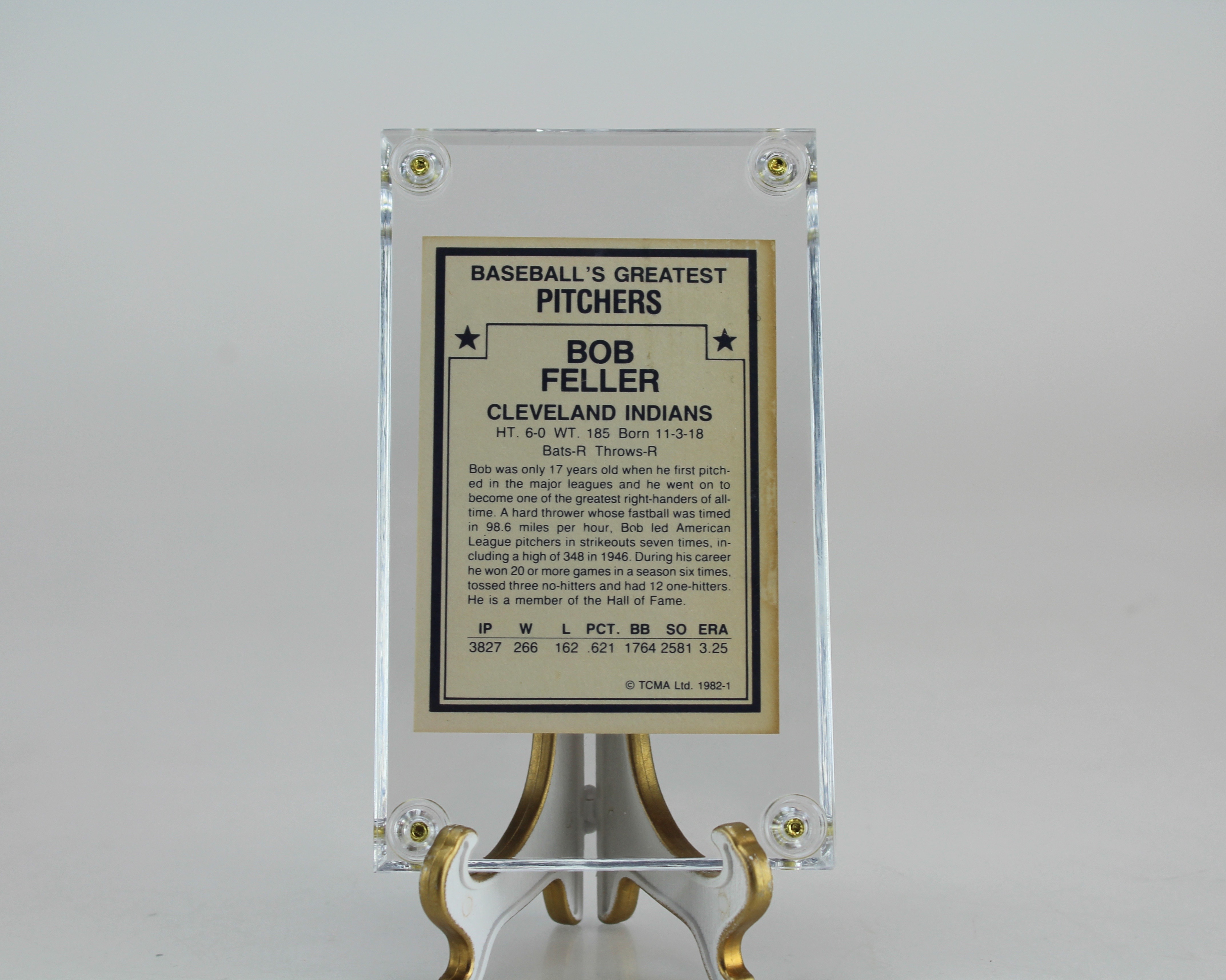 Baseball Card Assortment Including Autographed Bob Feller Card