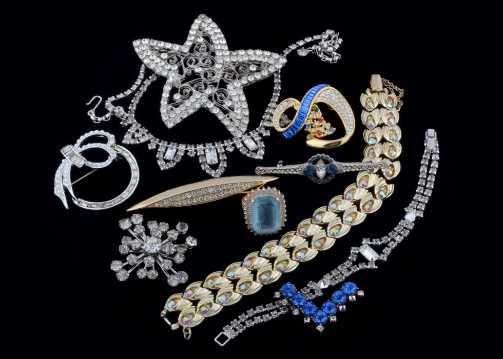 Vintage Rhinestone Costume Jewelry