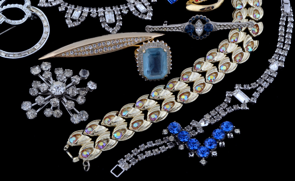 Vintage Rhinestone Costume Jewelry