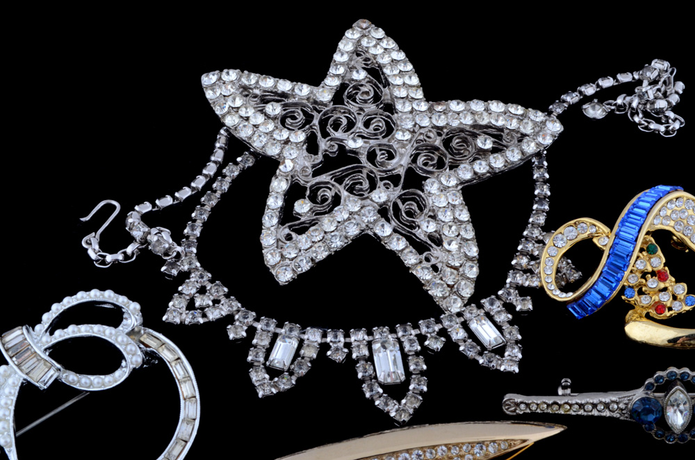 Vintage Rhinestone Costume Jewelry