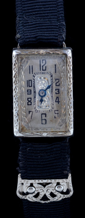 1920s 14K White Gold Watch and Interchangeable 18K Clasp Band