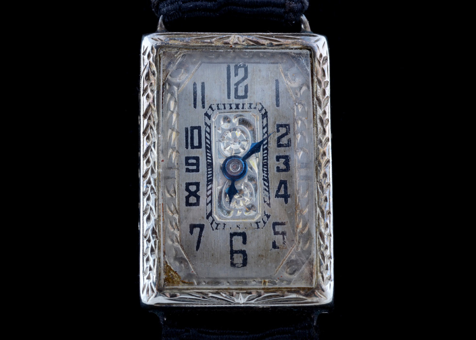 1920s 14K White Gold Watch and Interchangeable 18K Clasp Band