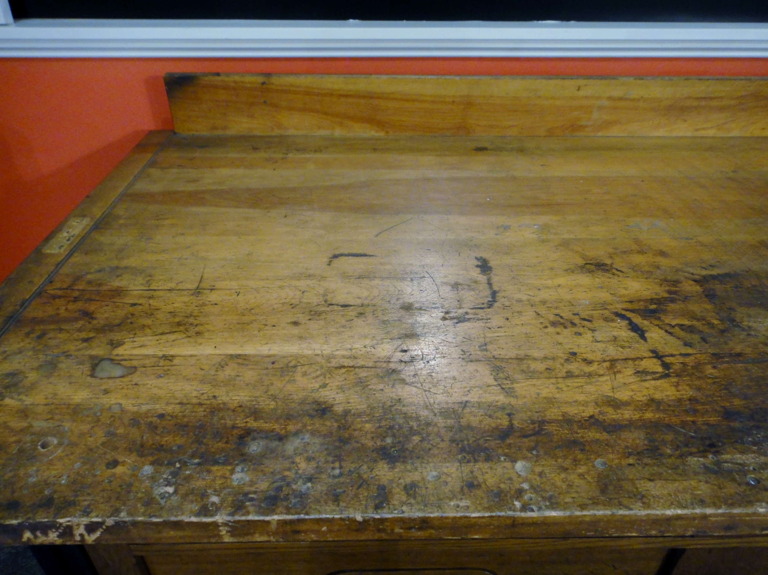 Antique Machinist Oak Table