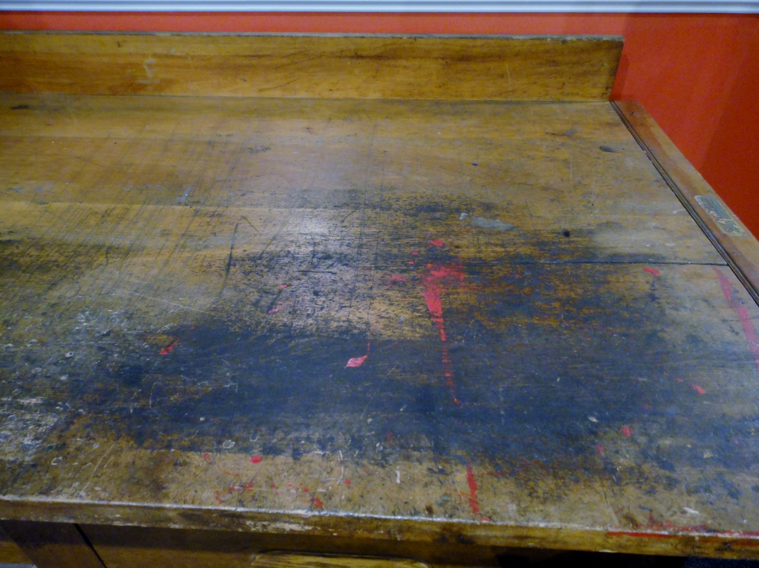 Antique Machinist Oak Table