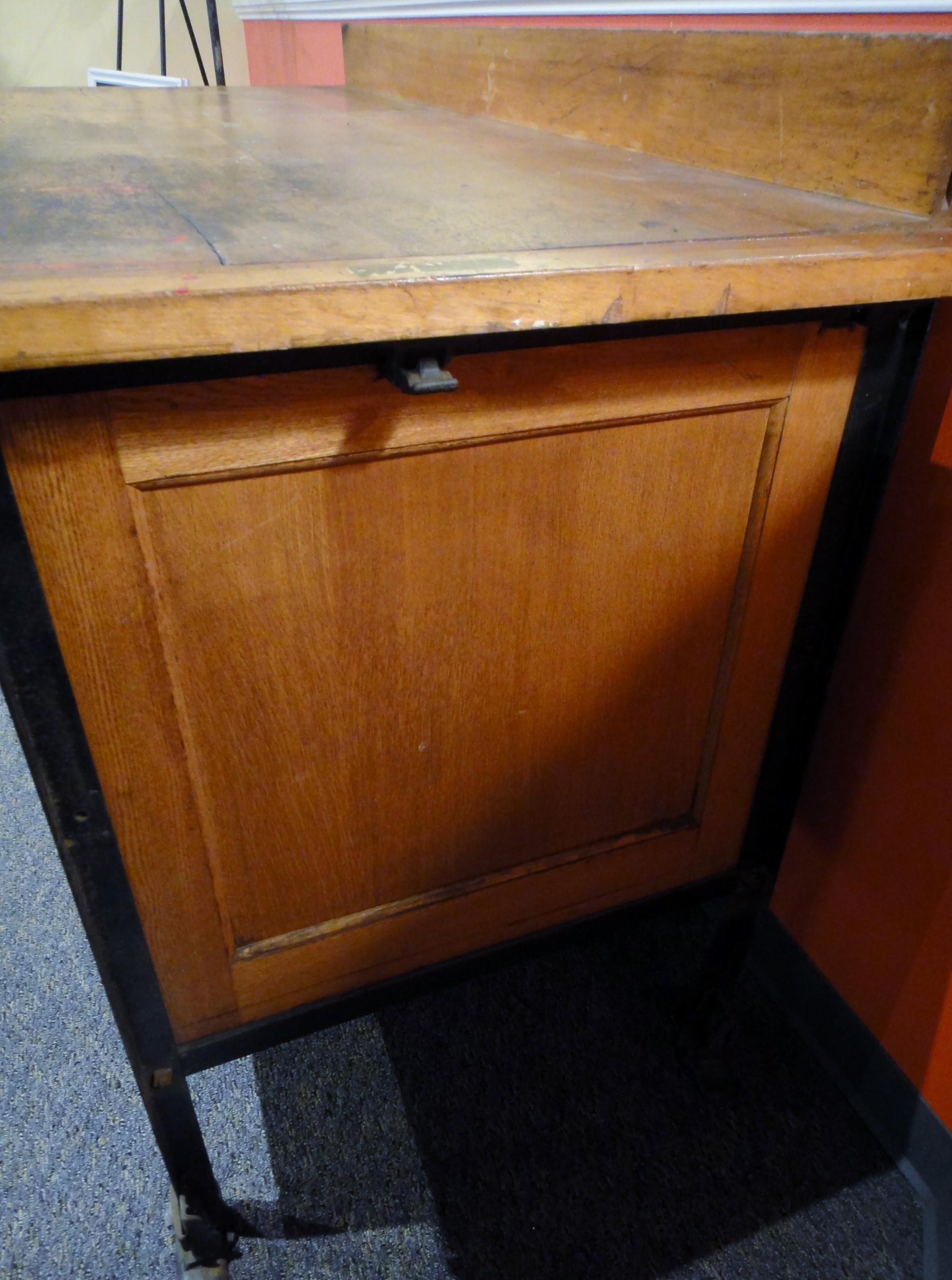 Antique Machinist Oak Table