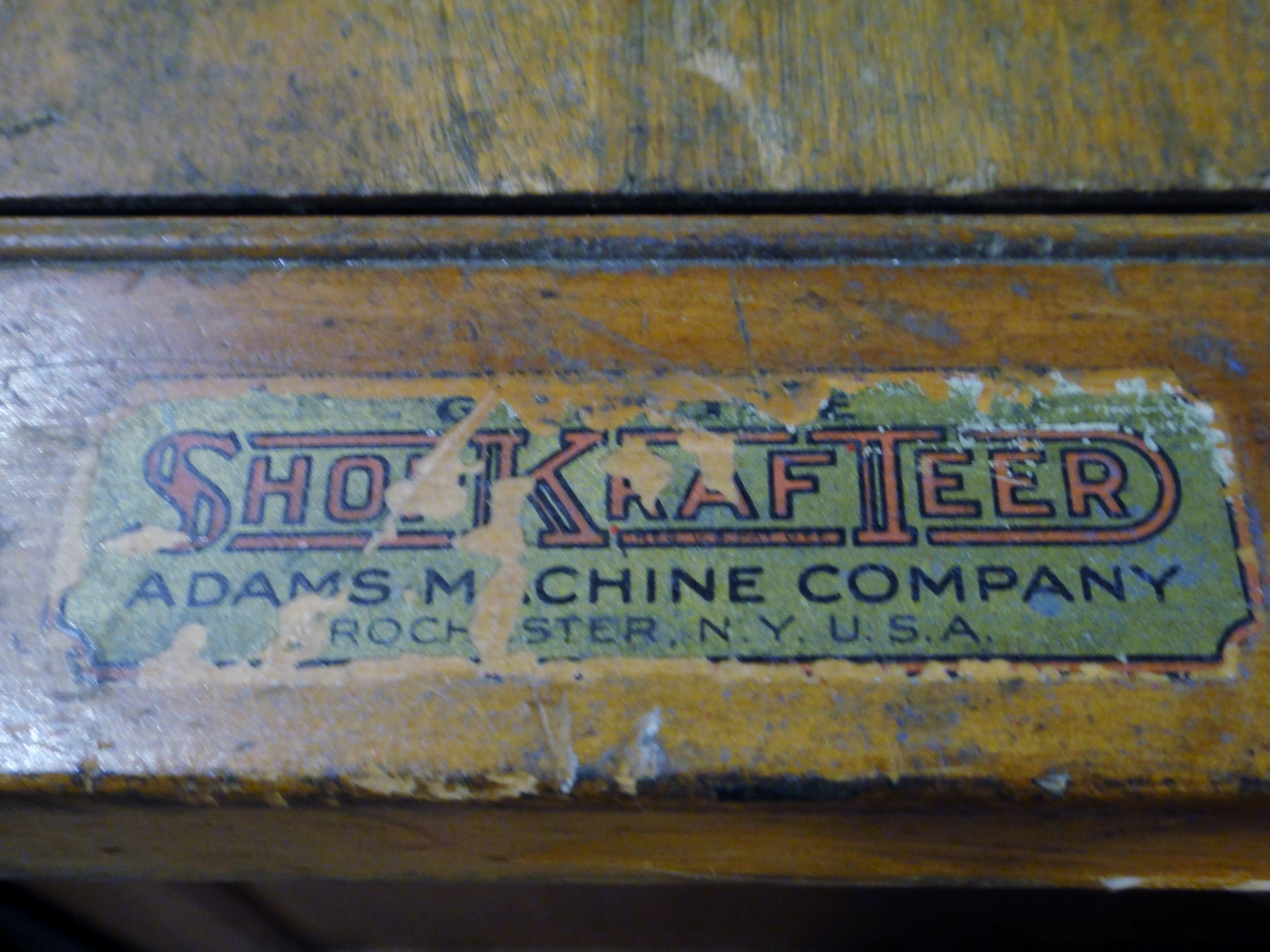 Antique Machinist Oak Table