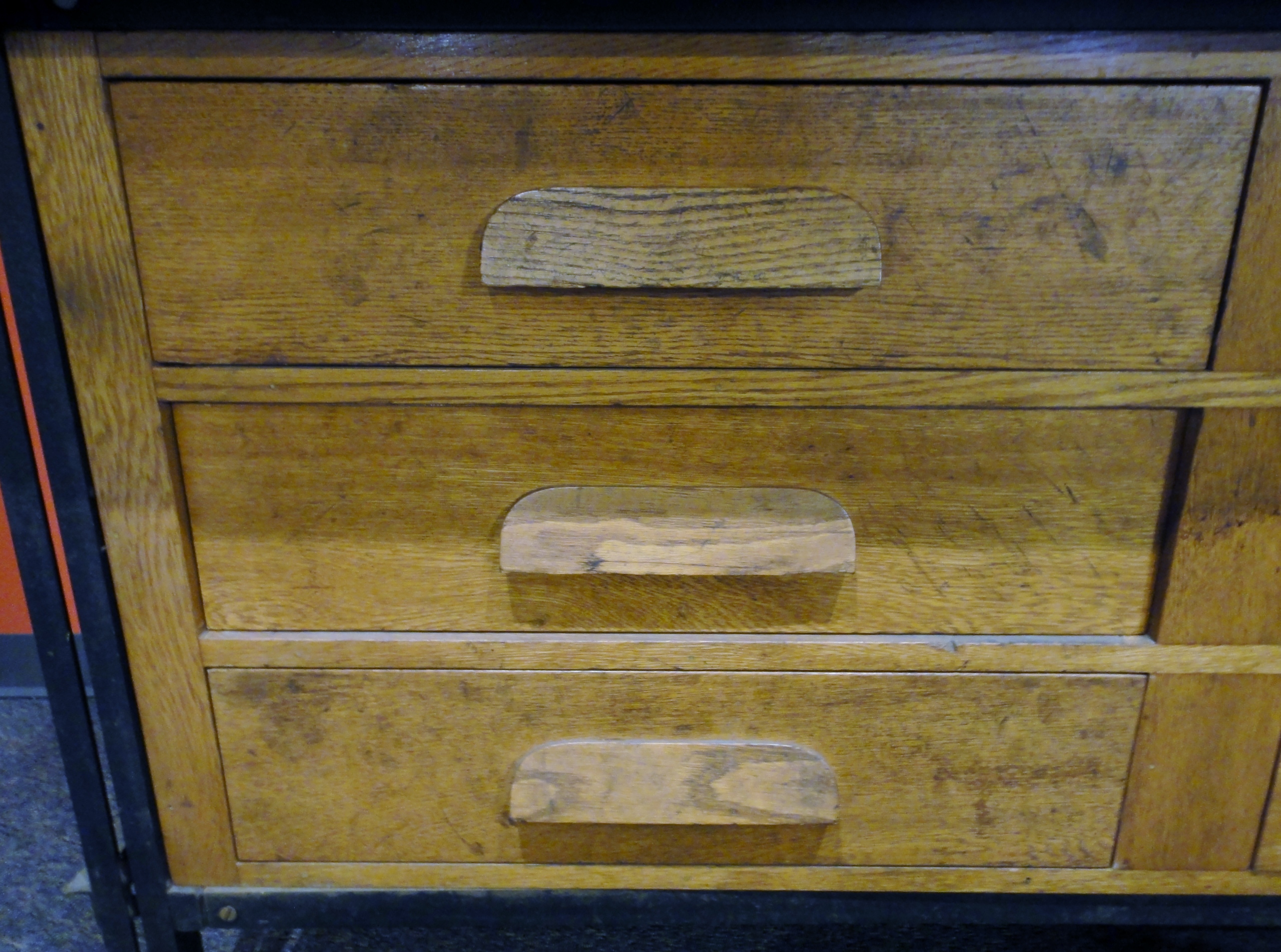 Antique Machinist Oak Table