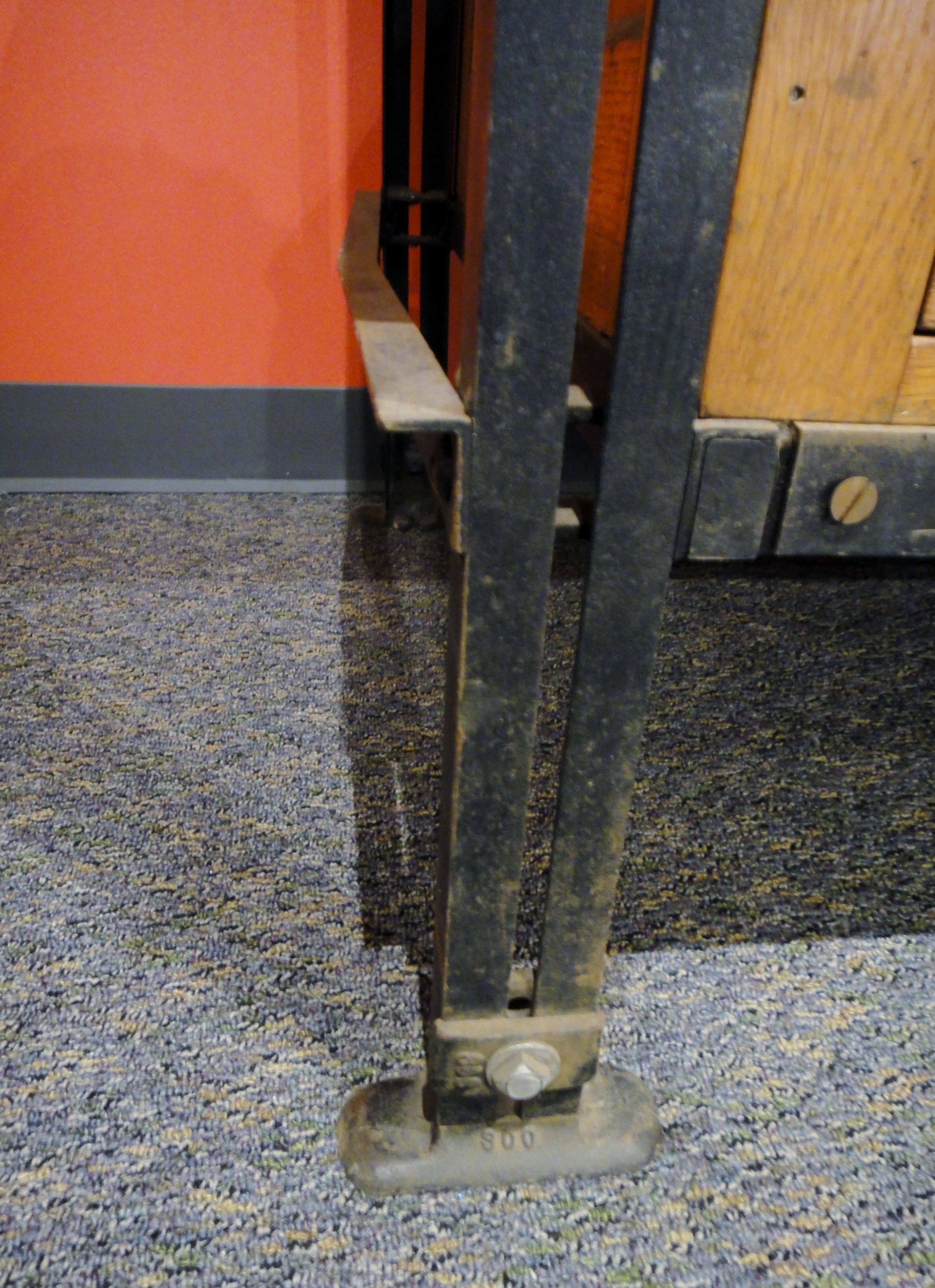 Antique Machinist Oak Table