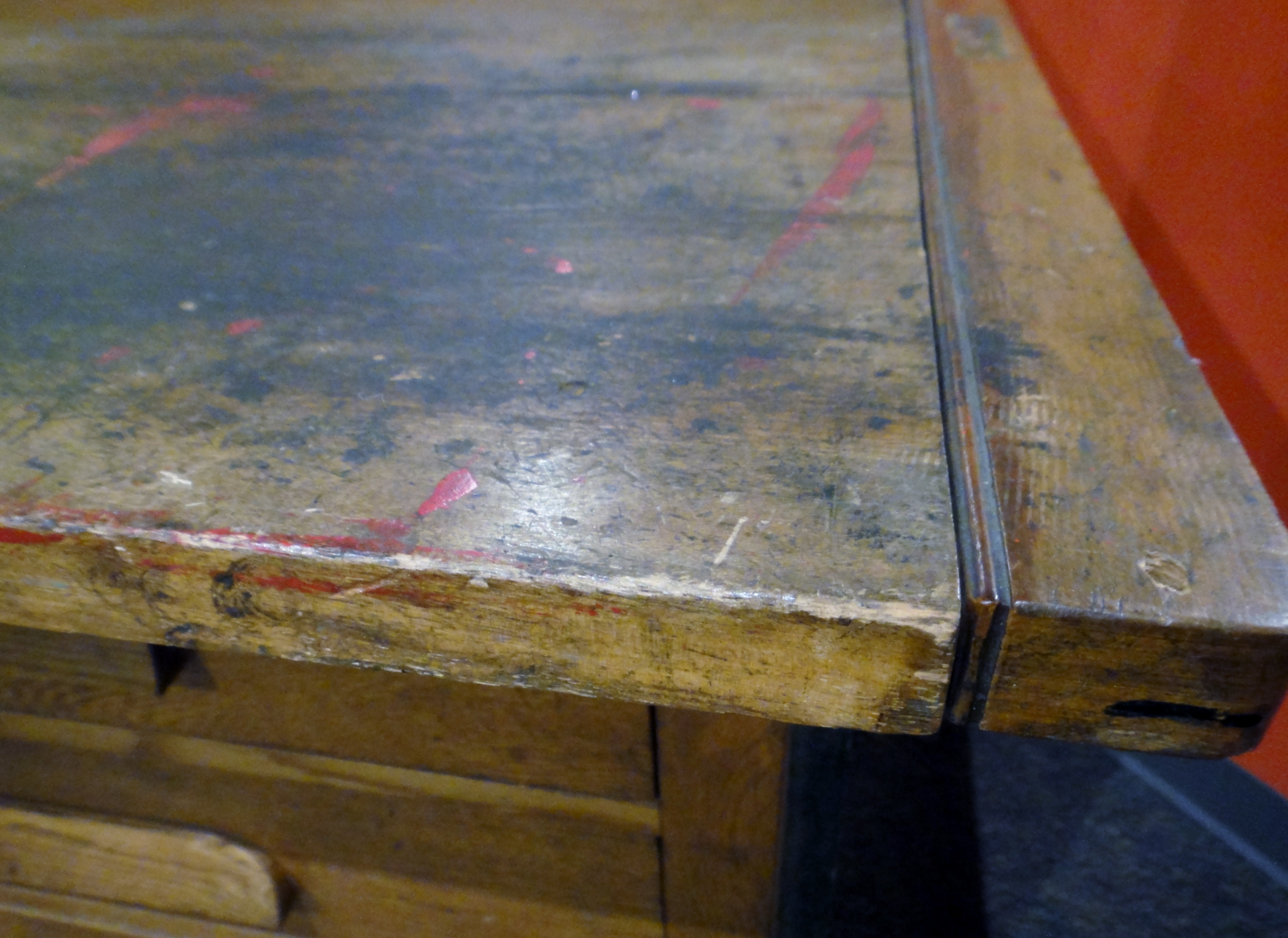 Antique Machinist Oak Table