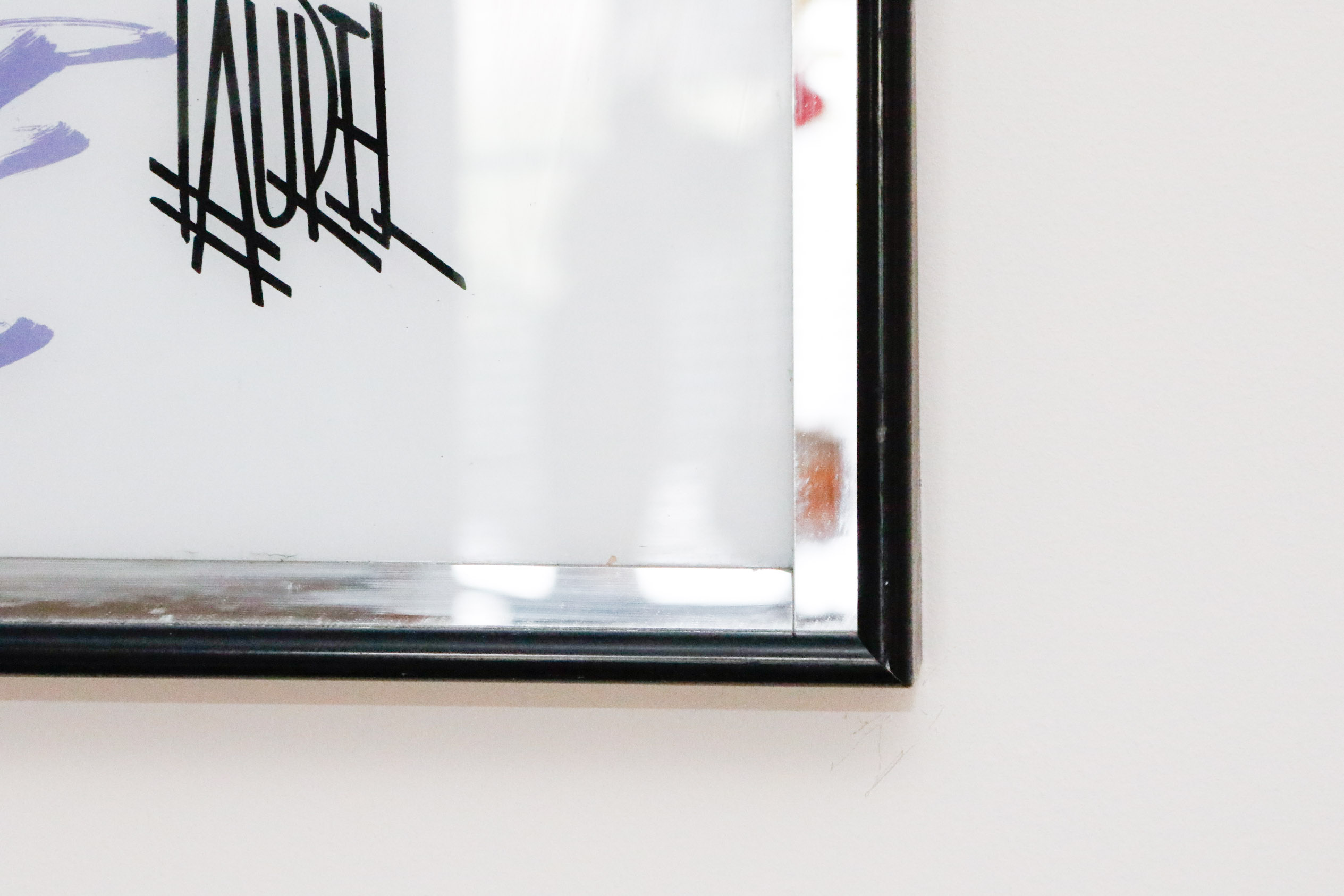 1980's Art Mirror After Patrick Nagel