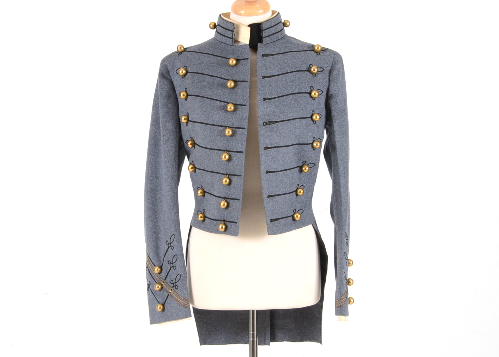 1930s Vintage West Point Full Dress Grey Cadet Coat