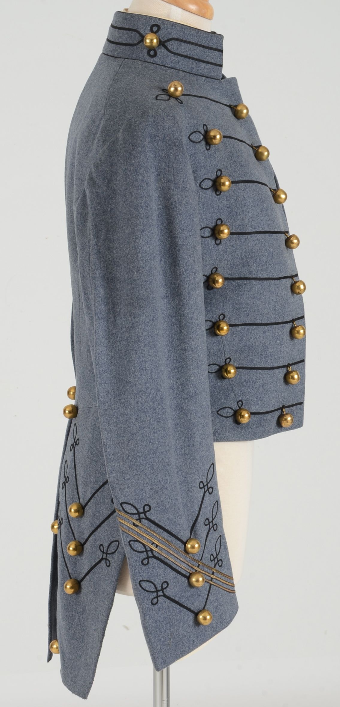 1930s Vintage West Point Full Dress Grey Cadet Coat