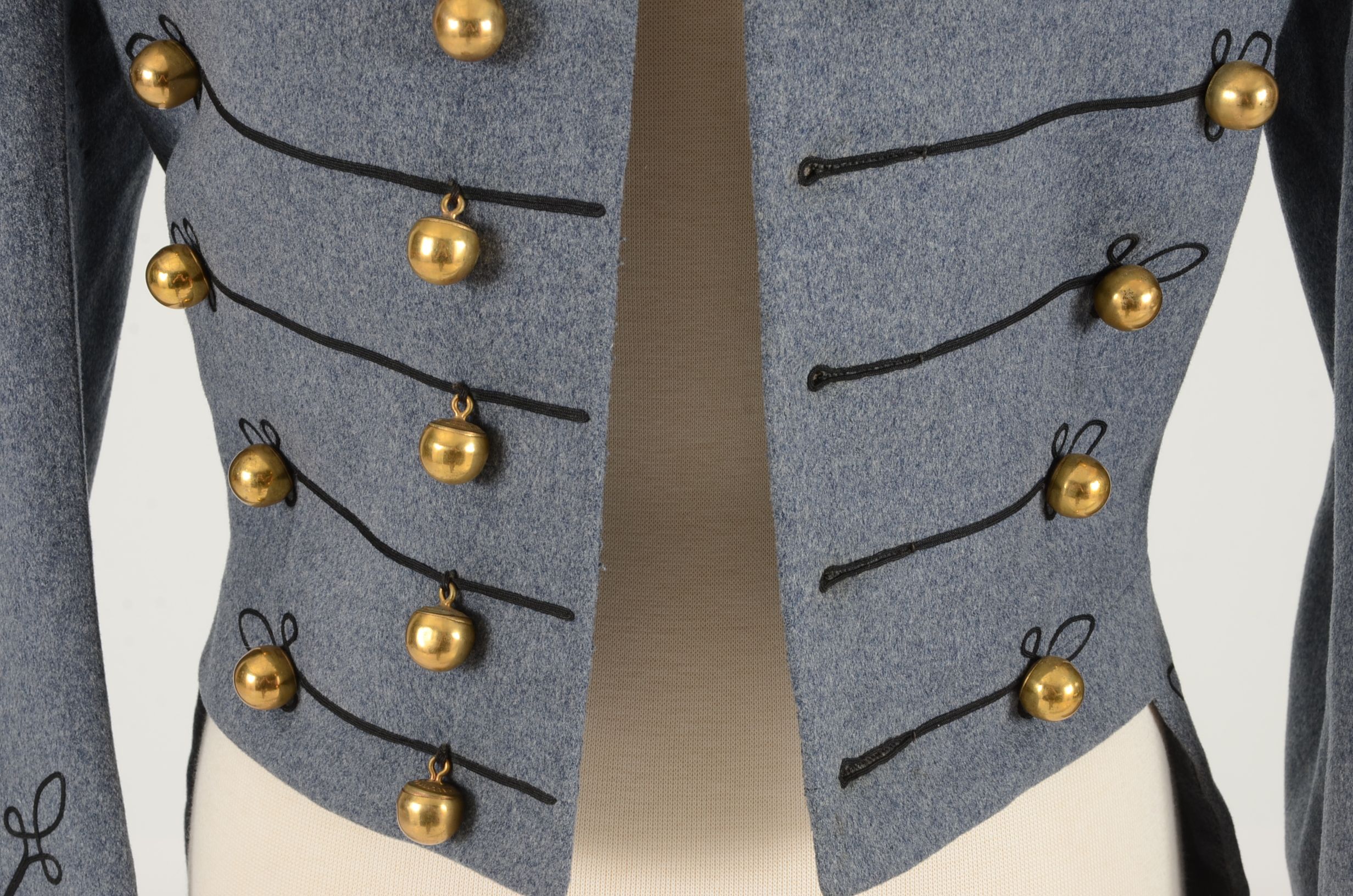 1930s Vintage West Point Full Dress Grey Cadet Coat