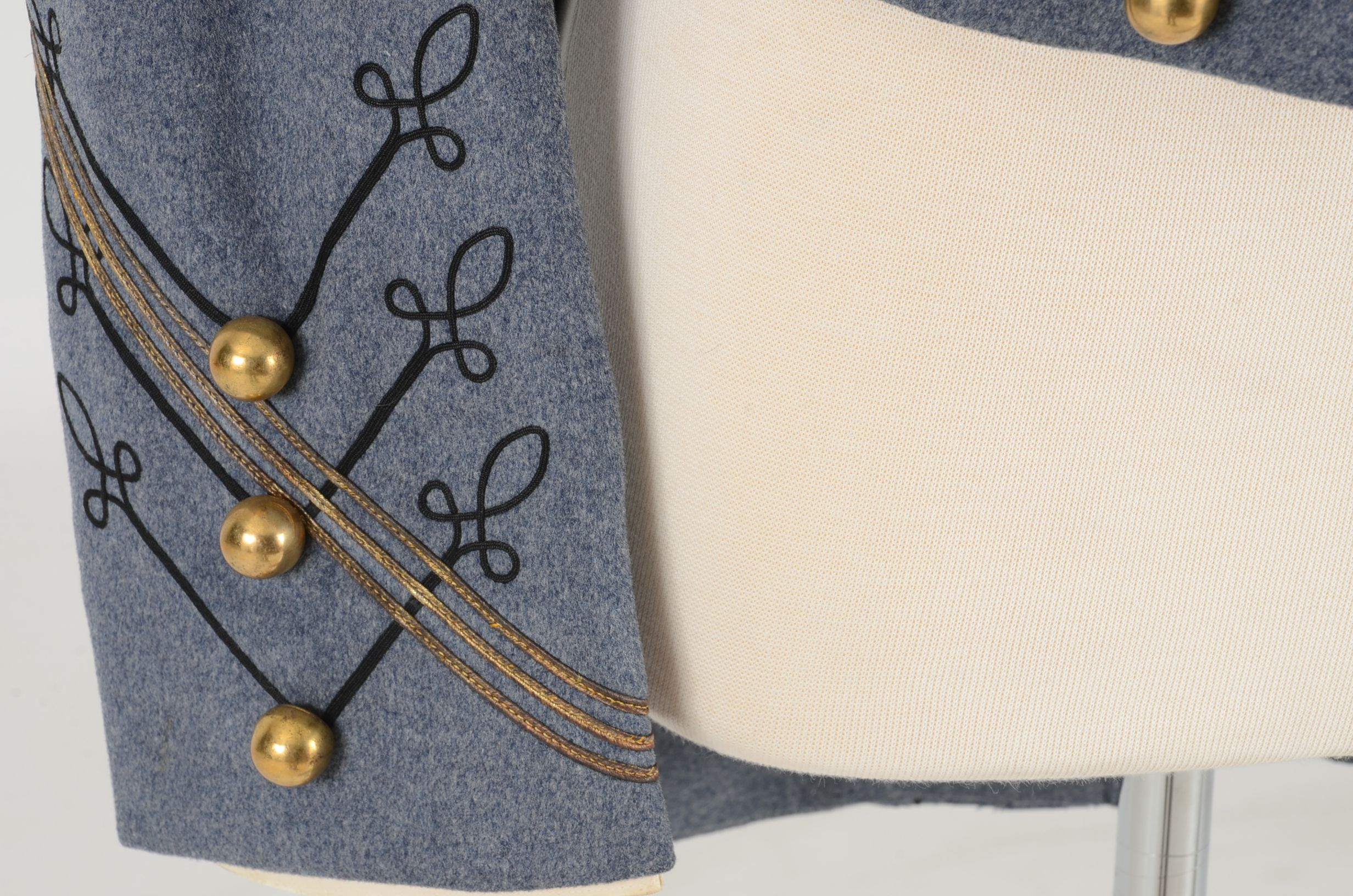 1930s Vintage West Point Full Dress Grey Cadet Coat