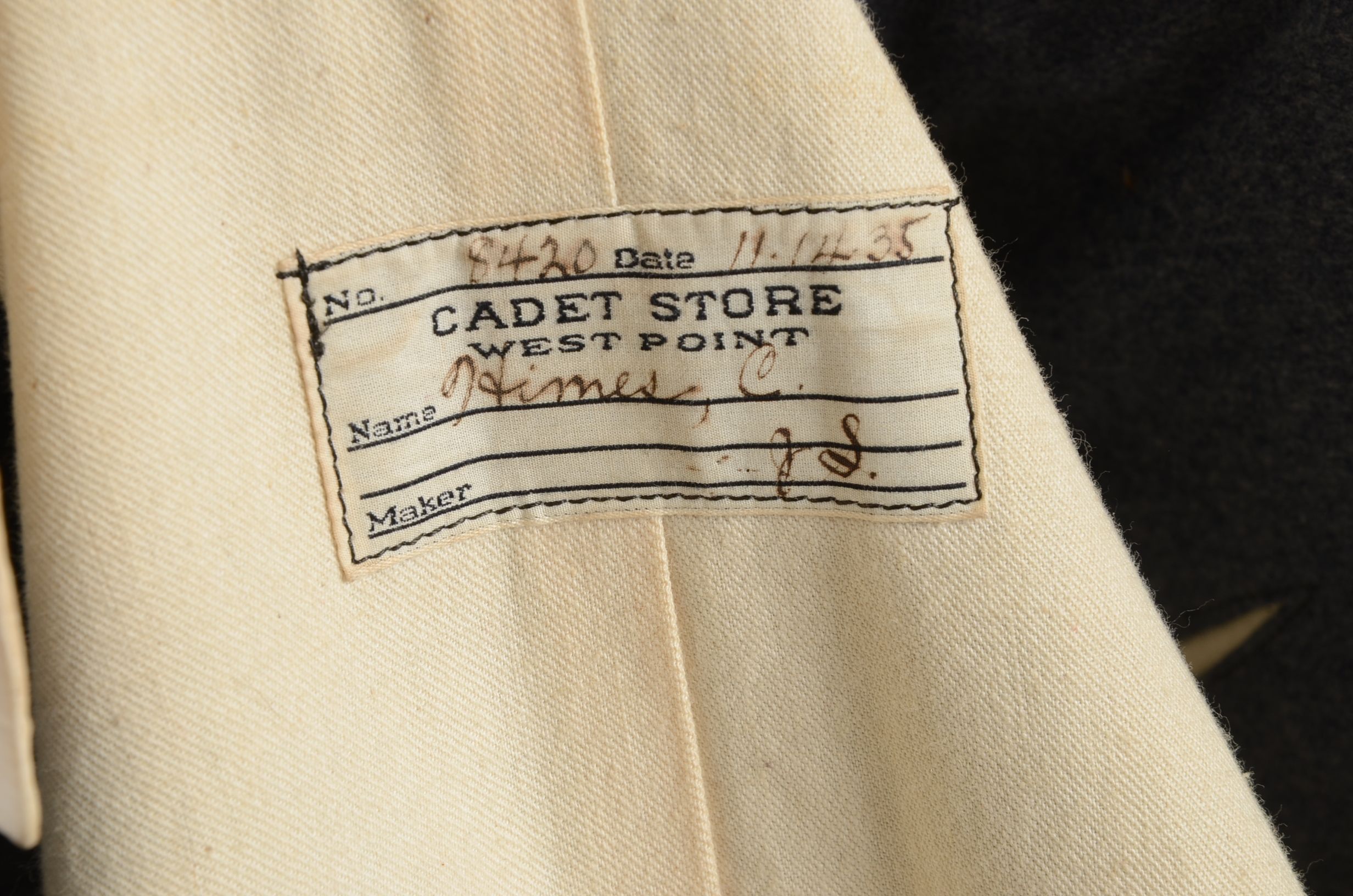 1930s Vintage West Point Full Dress Grey Cadet Coat