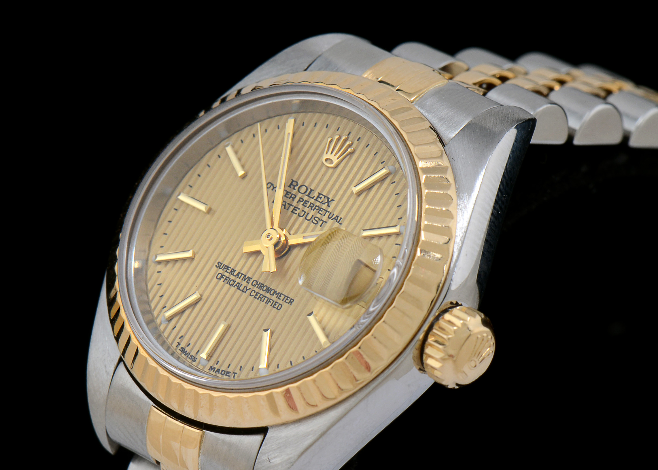 Women's Rolex Perpetual Datejust 18K Gold Stainless Steel Watch