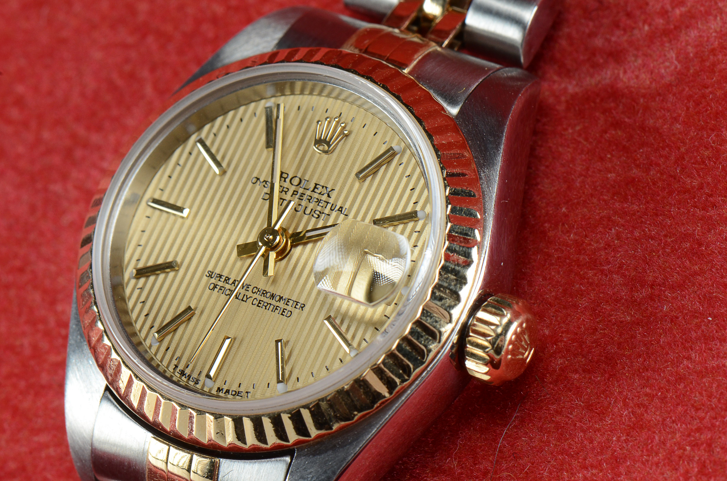 Women's Rolex Perpetual Datejust 18K Gold Stainless Steel Watch