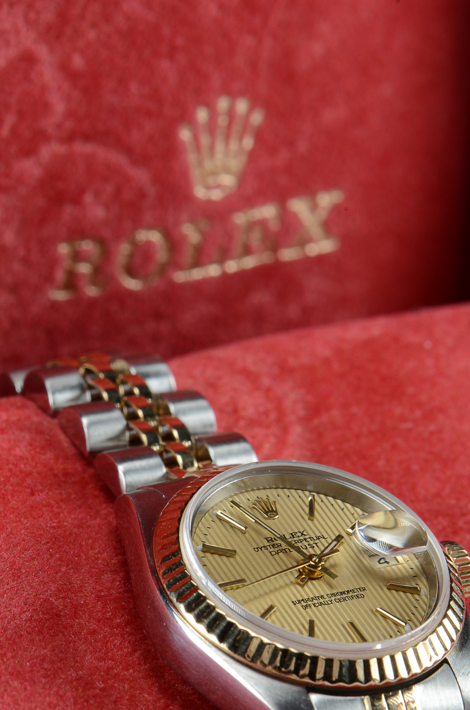 Women's Rolex Perpetual Datejust 18K Gold Stainless Steel Watch