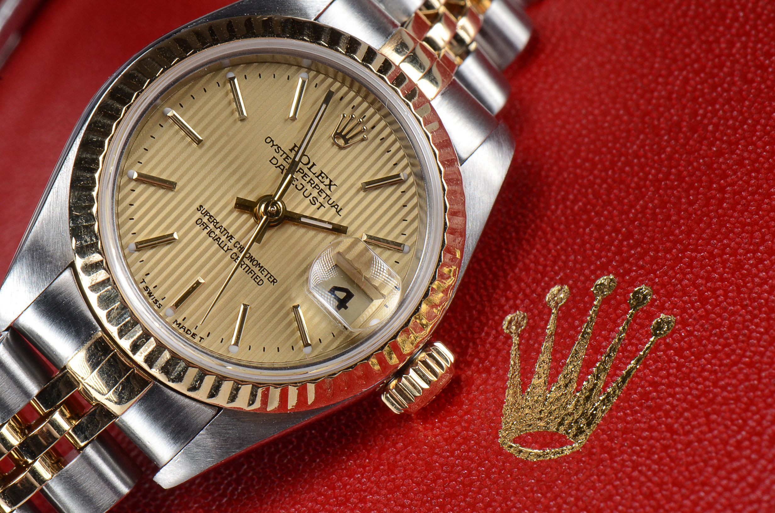 Women's Rolex Perpetual Datejust 18K Gold Stainless Steel Watch