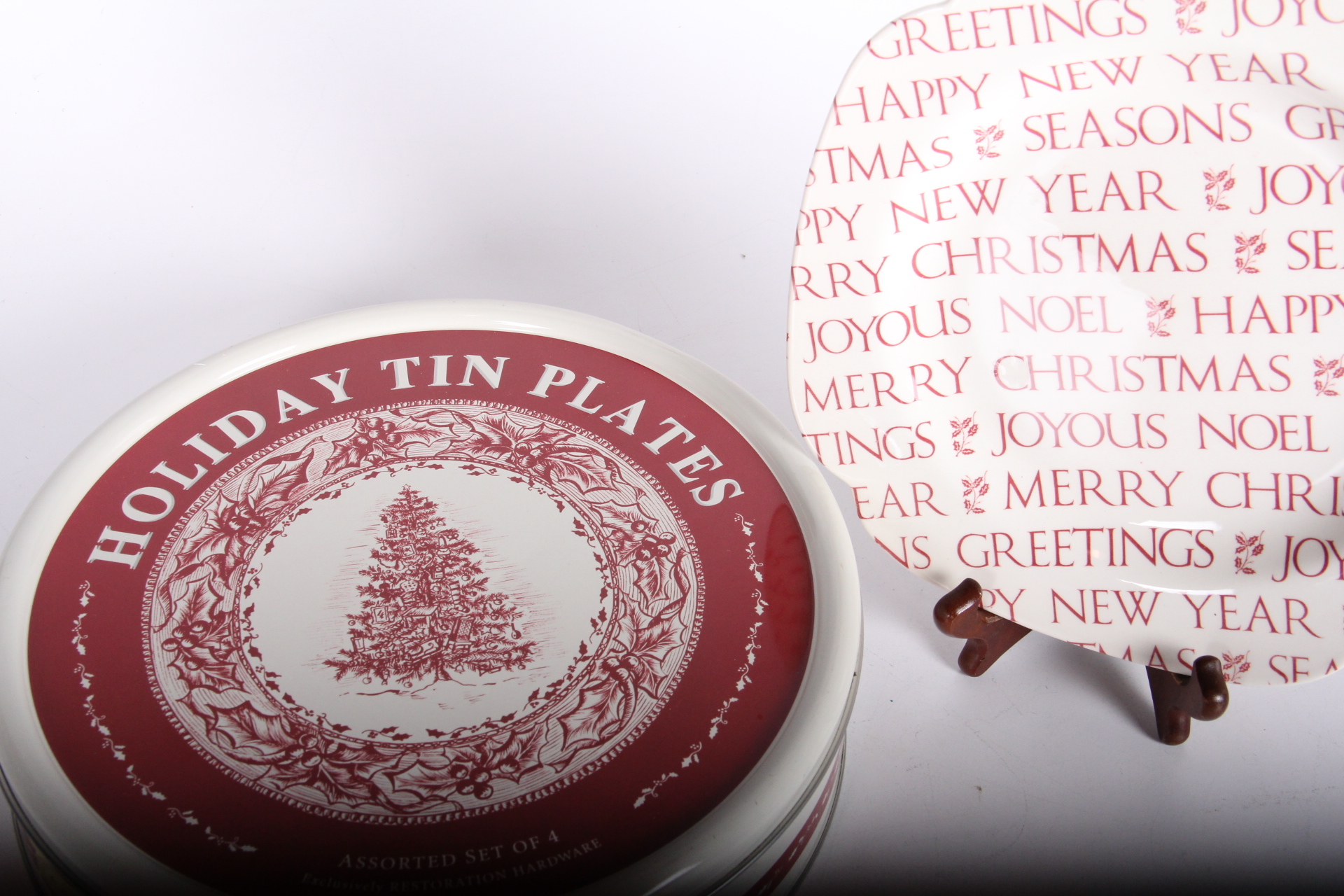 Restoration Hardware and Spode Christmas Plates