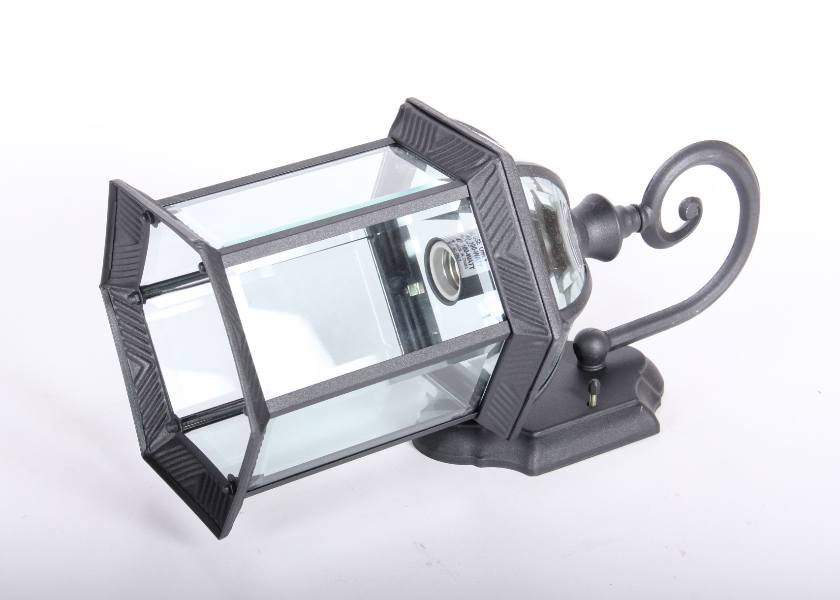 Metal and Glass Sconce