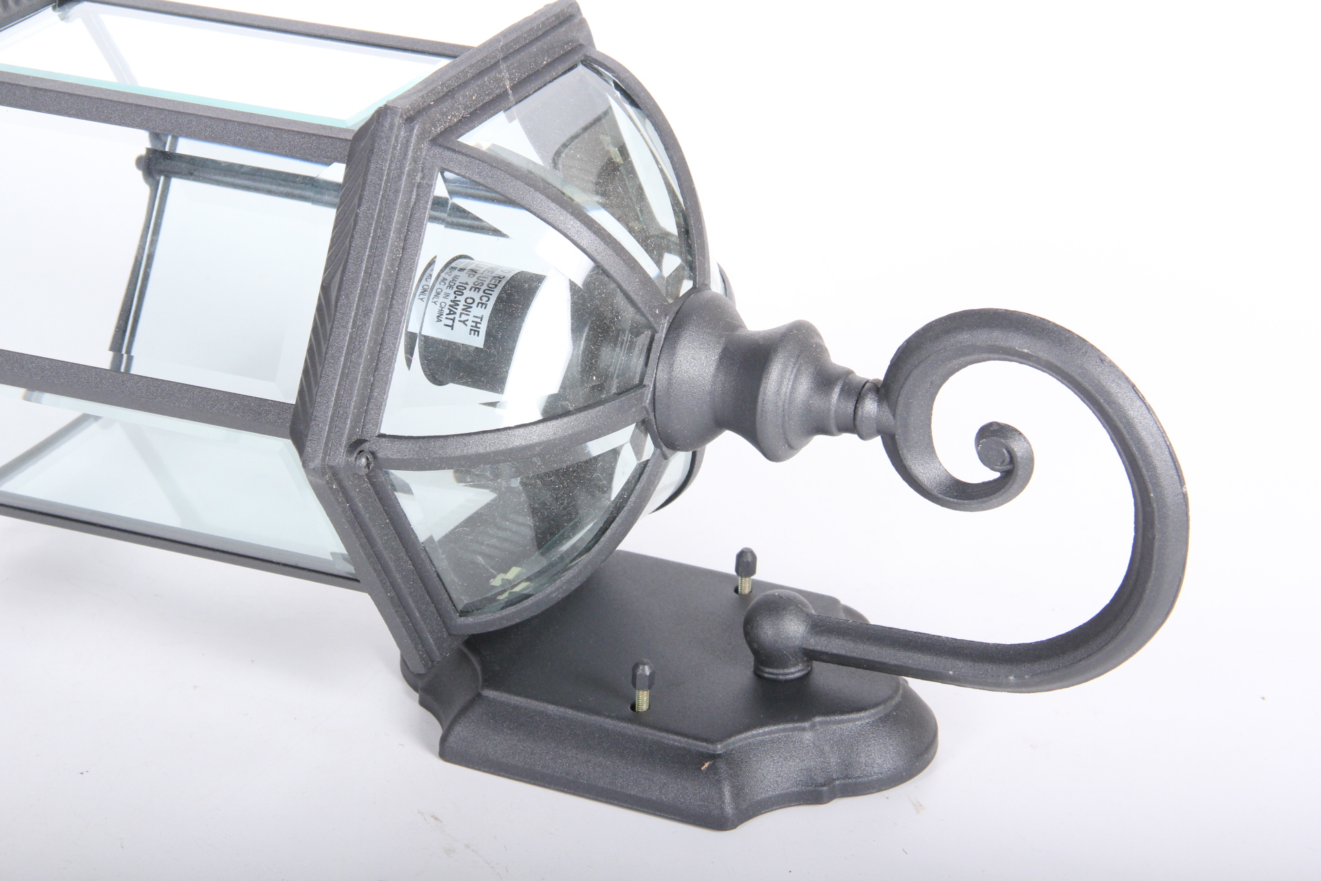 Metal and Glass Sconce