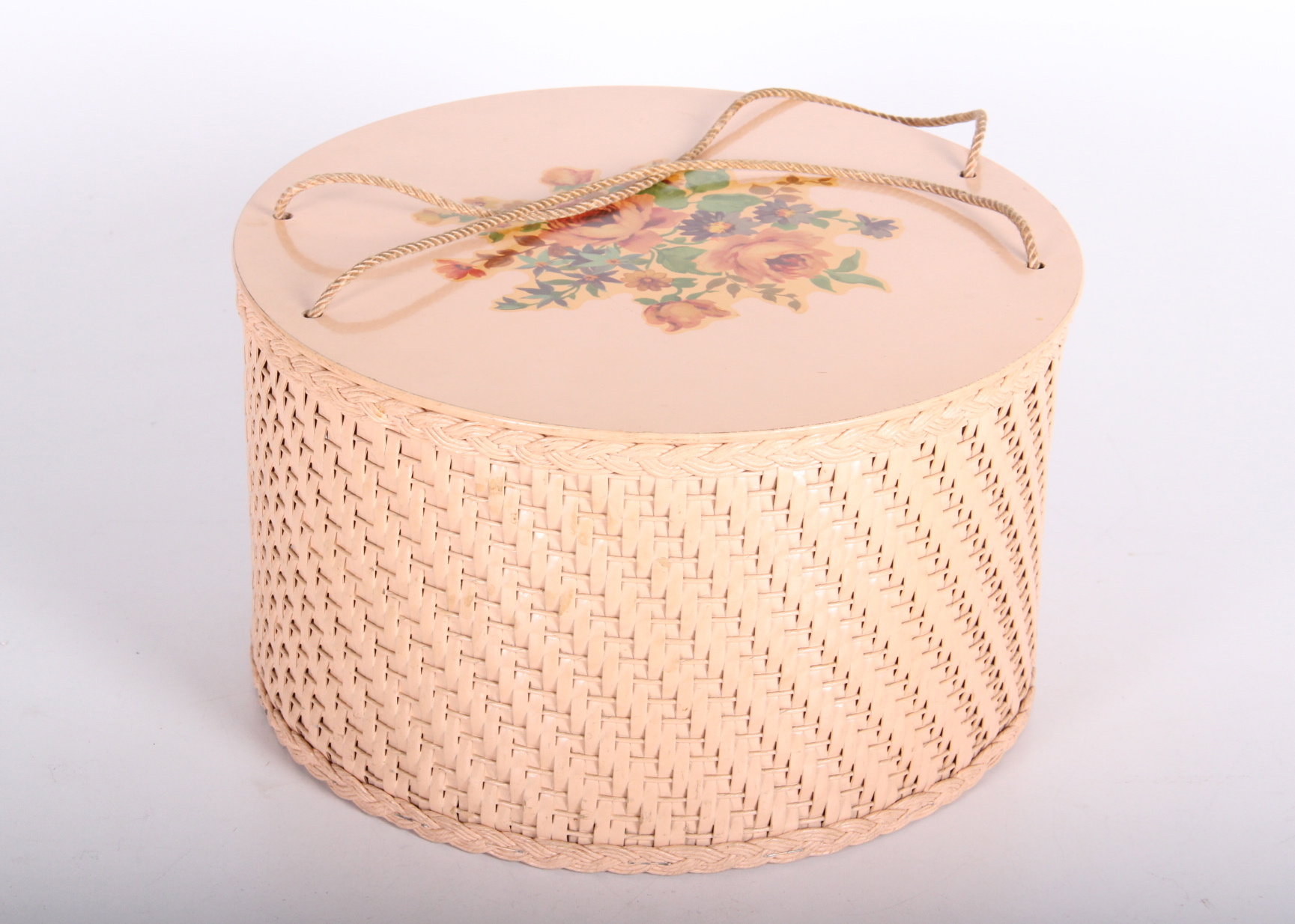 Vintage Harvey Wicker Sewing Basket