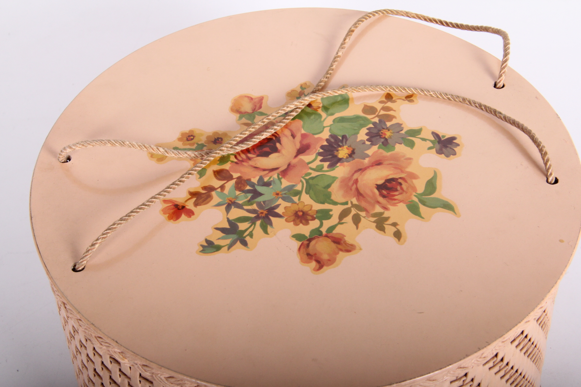 Vintage Harvey Wicker Sewing Basket