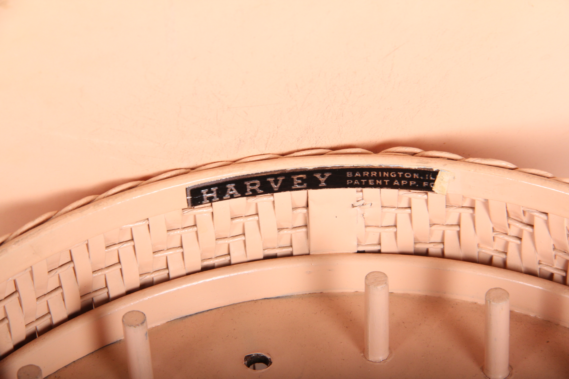 Vintage Harvey Wicker Sewing Basket