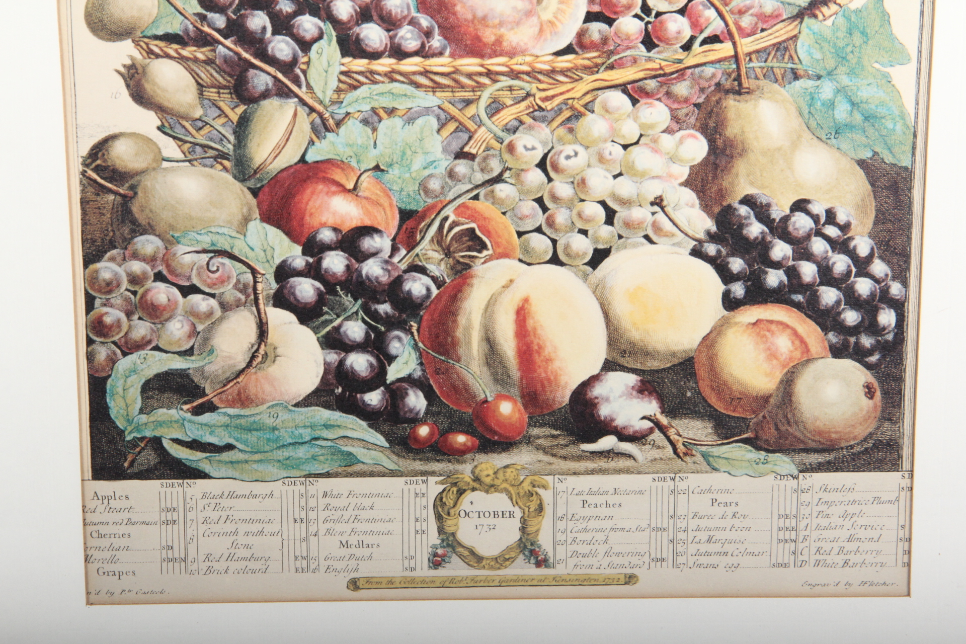 Fletcher "October Bounty" Engraved Lithograph