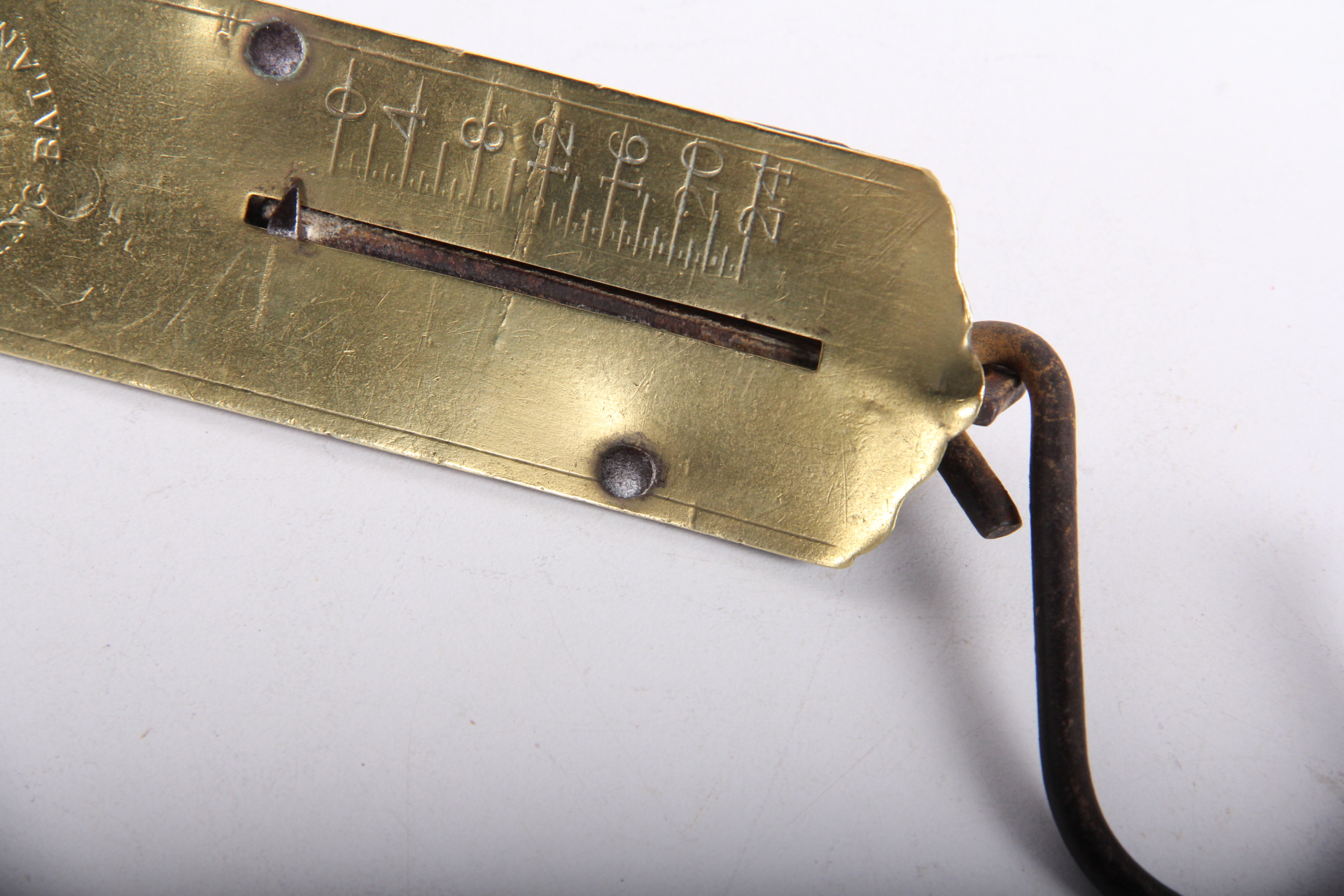 Vintage Wilcox Brass Spring Balance Scale