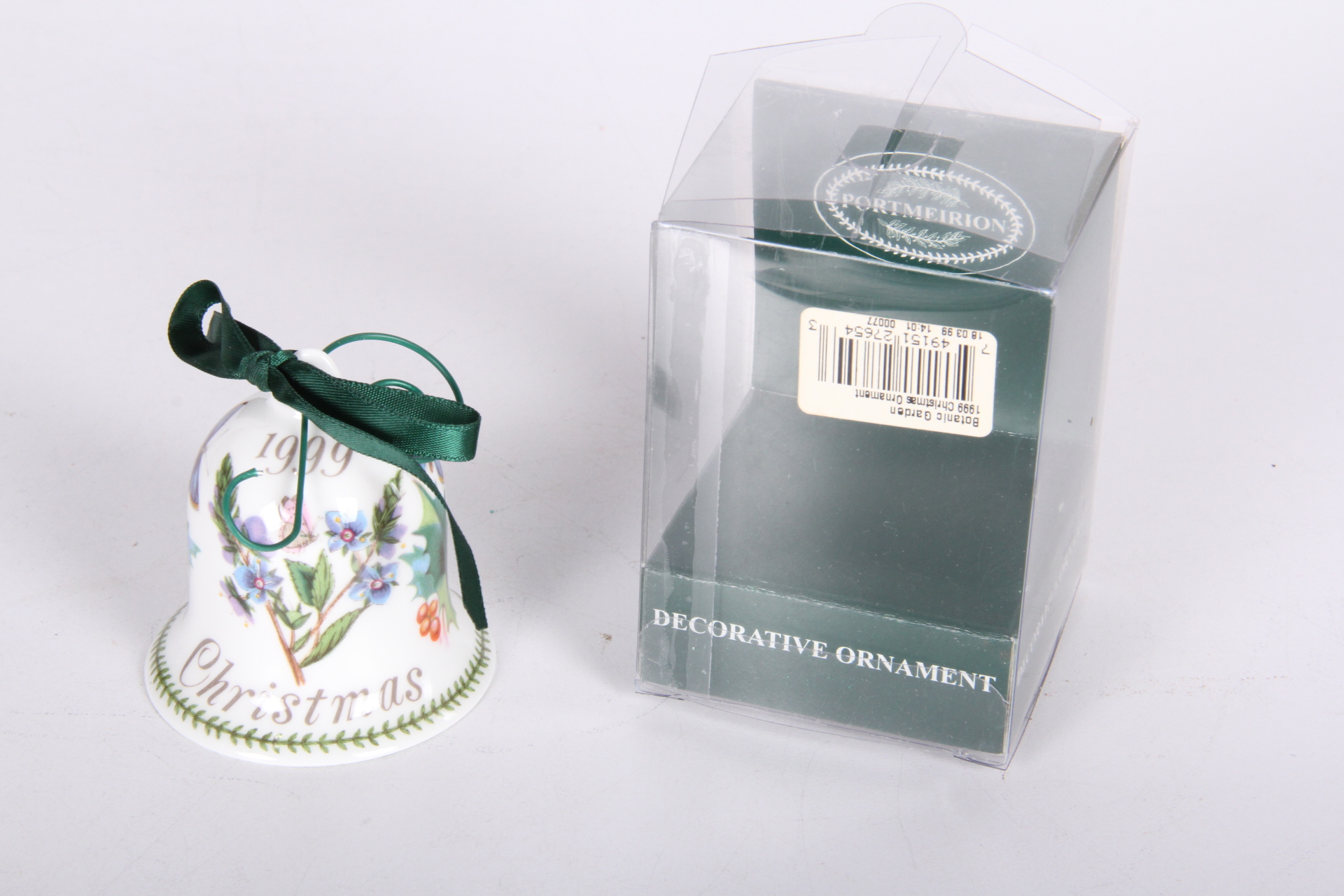 Portmeirion 1999 Christmas Bell Ornament
