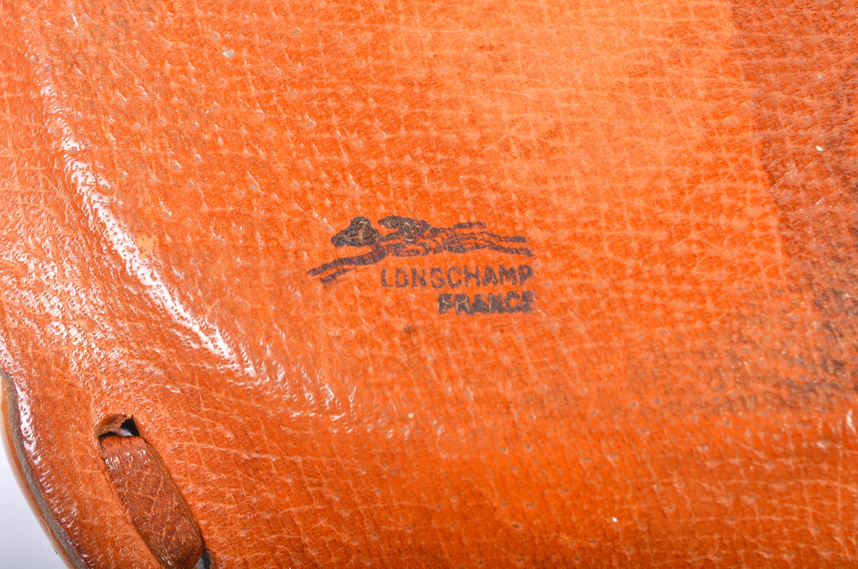 Rare Vintage Longchamp Ceramic and Leather Baseball Mitt